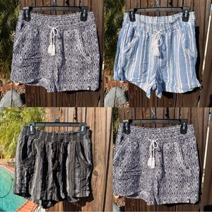 Briggs New York Navy and White Patterned Shorts